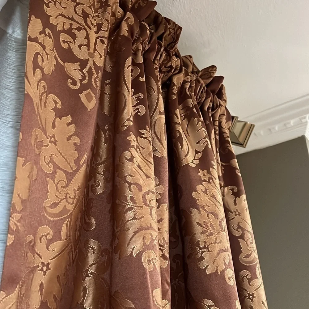 Croscill Home Curtains beautiful & rich! Color is rust & gold